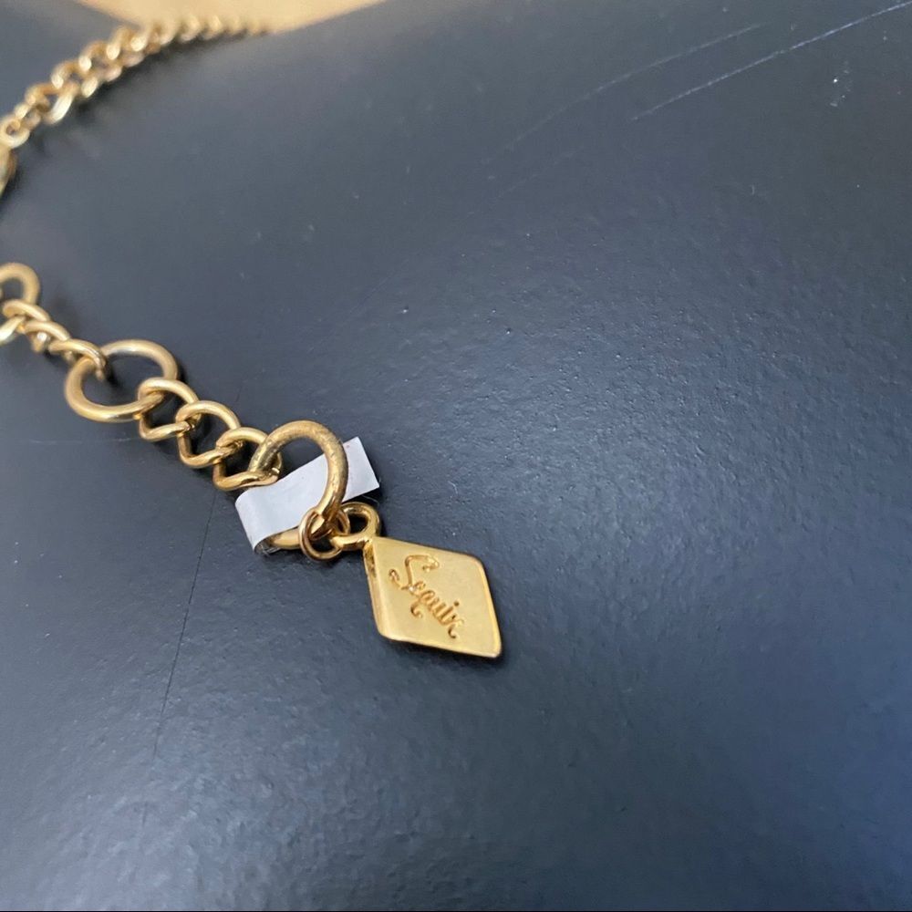 Sequin gold necklace - Picture 4 of 5